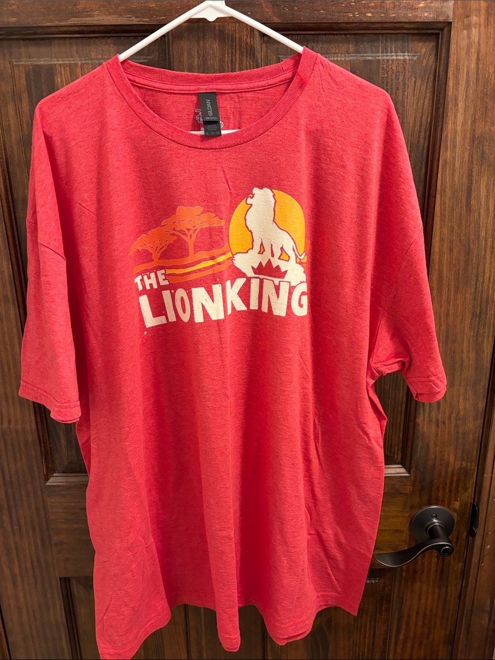Gildan Red Softstyle Heather Tee with Subtle White Label